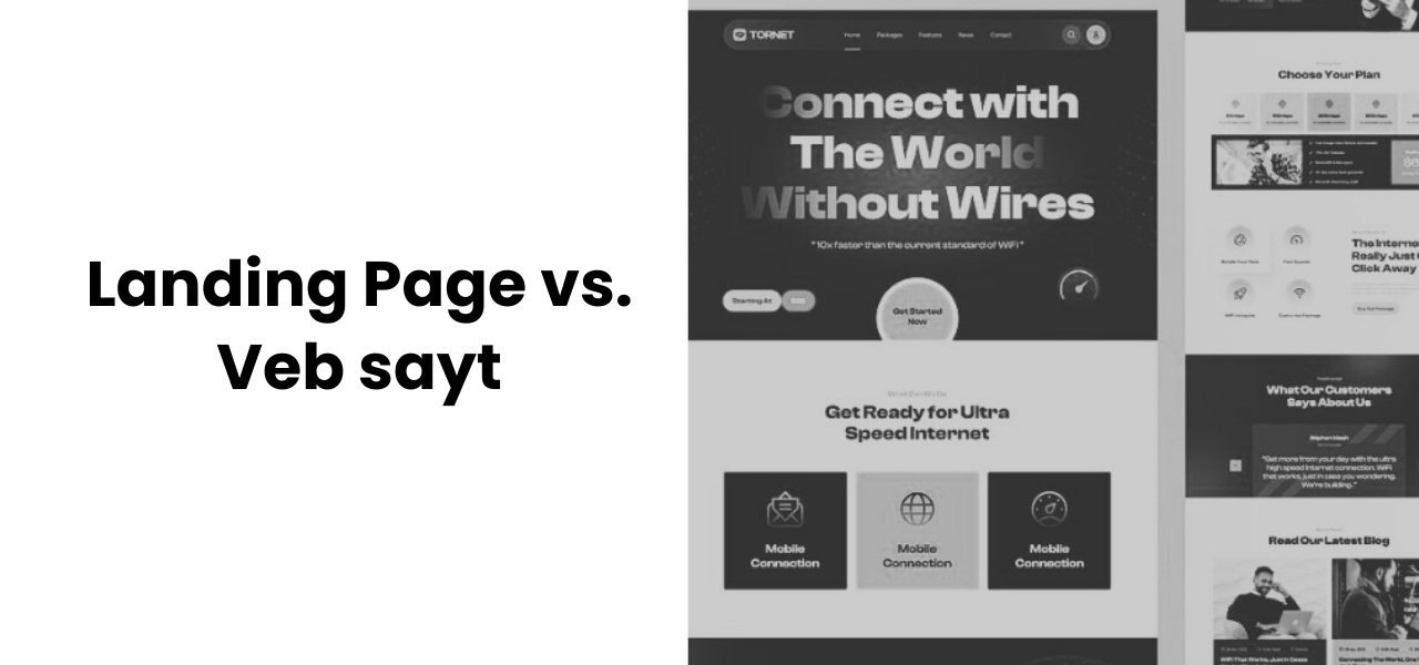 Landing page vs Website