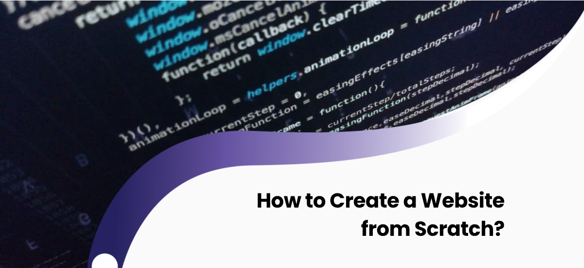 Infographic showing the step-by-step process of creating a website